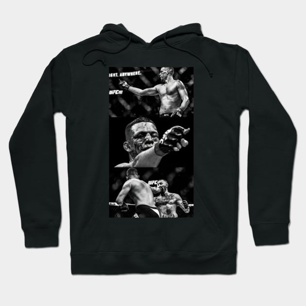 Nate Diaz 'The Stockton Slap' UFC Champion Hoodie by Fit-Flex